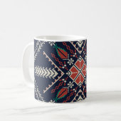 Mug Broderie palestinienne : Conception Motif traditio (Devant gauche)