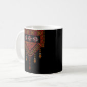 Mug Broderie palestinienne de Tatreez | Art palestine (Devant gauche)