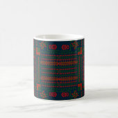 Mug Broderie palestinienne Tatreez rouge vert 5 Motif (Centre)