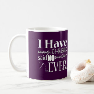 Mug Broderie ・ Pas Assez Thread Crafts {Dark}