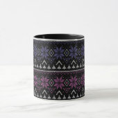 Mug Broderie point de croix Noël joyeux sweat hideux (Centre)