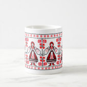 Mug Broderie ukrainienne traditionnelle filles ukraini (Centre)