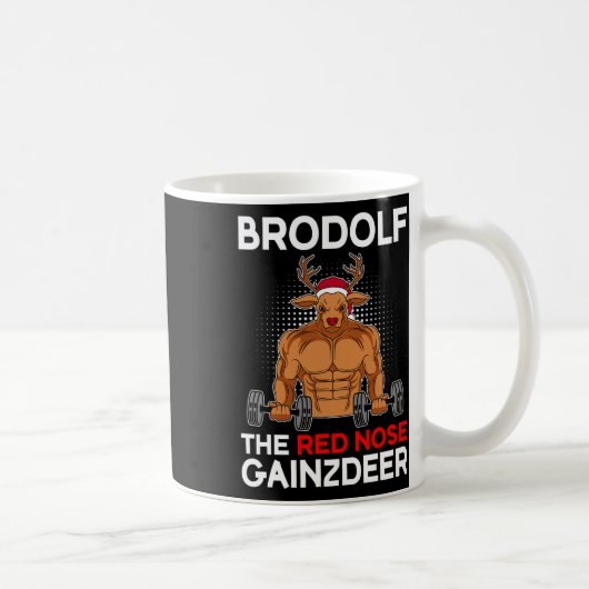 Mug Brodolf Gainzdeer Noel Rouge Bodybuild (Droite)