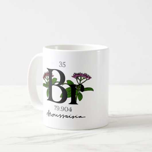 Mug Bromine florale, élément (Devant gauche)