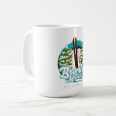 Mug Bromley Mountain Pérou Vermont US logo du ski (Devant gauche)