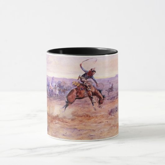 Mug Bronco (Taming a Wild Horse) (Centre)