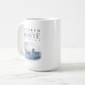 Mug Bronte Country avec Haworth Church et Parsonage (Devant gauche)