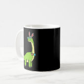 Mug Brontosaurus Bunny Oeufs Oeufs Jour de Pâques Dino (Devant gauche)