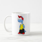 Mug Brontosaurus Habillé De Vêtements Hip hop. (Gauche)