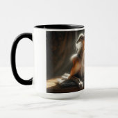 Mug bronzage de chien et de chat ensemble. (Gauche)