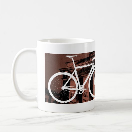 Mug Bronze de Berlin de vélo de voie (Gauche)