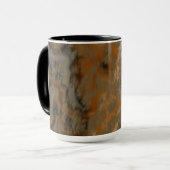 Mug Bronze et marbre de cuivre Abstrait (Devant gauche)