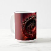 Mug Bronze Steampunk Mandelbrot Fractal (Devant gauche)