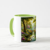 Mug Brook de printemps avec canards/fleurs (Devant gauche)
