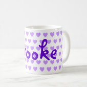 Mug Brooke en violet (Devant droit)
