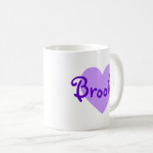Mug Brooke en violet (Devant droit)