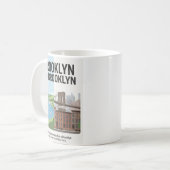 Mug Brooklyn: Australia + New York Twin Connection (Devant gauche)