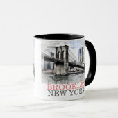 Mug Brooklyn New York, scène de pont (Devant droit)