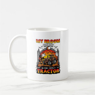 Mug Broom Broke Tractor Halloween Witch Ghosts_1