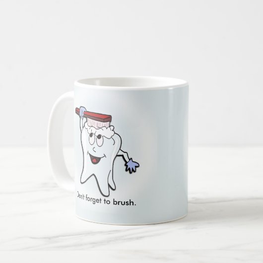 Mug Brossage de dent adorable (Devant gauche)