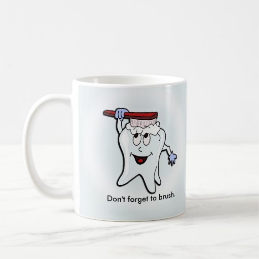 Mug Brossage de dent adorable (Gauche)