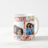 Mug Brosse à trois photos florales (Devant droit)