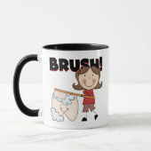 Mug BROSSE - fille avec des T-shirts et des cadeaux de (Gauche)