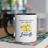 Mug Brosse Script Aquarelle Citrons Limoncello