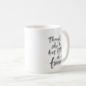 Mug Brosse Script Petit Mais Fierce William Shakespear (Devant droit)