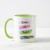 Mug Brosses à aquarelle colorée à café (Gauche)