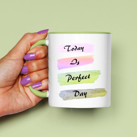 Mug Brosses à aquarelle colorée à café