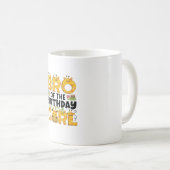 Mug Brother 1er anniversaire fille Giraffe Theme Party (Devant droit)