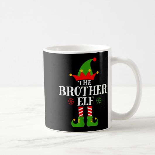 Mug Brother Elf Funny Matching Family Group Christmas (Droite)