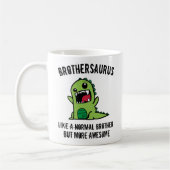 Mug Brother Gift, Brother Mug, Dinosaure Brothersaurus (Gauche)