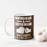Mug Brother in law sister in law<br><div class="desc">Brother en law sister dans le poison. Parfait pour papa,  maman,  papa,  men,  women,  friend et family members on Thanksgiving Day,  Christmas Day,  Mothers Day,  Fathers Day,  4th of July,  1776 Independent Day,  Vétérans Day,  Halloween Day,  Patrick's Day</div>
