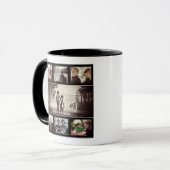 Mug Brother moderne Meilleurs amis Dark Photo Collage (Devant gauche)