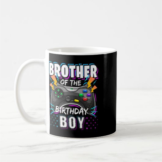 Mug Brother Of The Birthday Boy Matching Video Game Bi (Gauche)