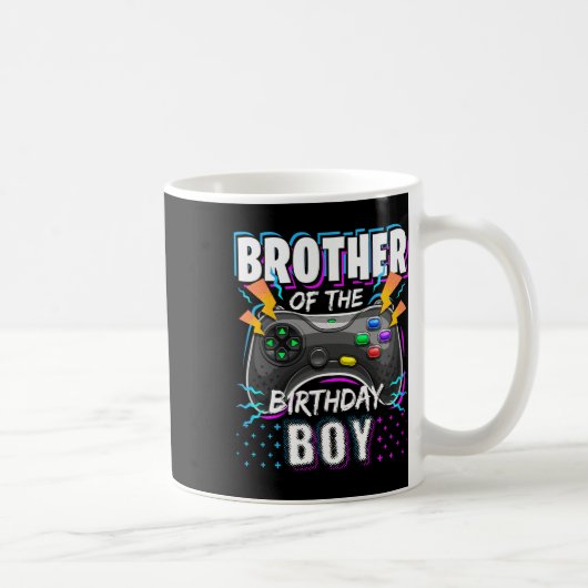Mug Brother Of The Birthday Boy Matching Video Game Bi (Droite)