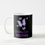 Mug Brother of the Birthday Girl Butterfly Family 1st<br><div class="desc">Brother of The Birthday Girl Butterfly Family 1er anniversaire.</div>
