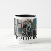 Mug BROTHERS 8 Photo Collage Cadeau Moderne (Centre)