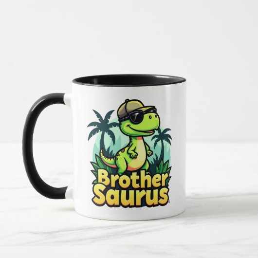 Mug Brothersaurus – Frère dinosaure de dessin animé v3 (Gauche)