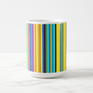 Mug Brouillard de rayures verticales vives