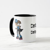 Mug Brouilleur de Derby de rouleau personnalisable (Devant gauche)