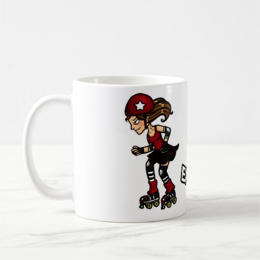 Mug Brouilleur rouge de Rollerderby (Gauche)