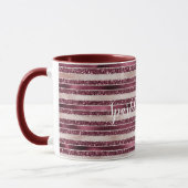 Mug Brousse rose Bourgogne rouge Parties scintillant r (Gauche)