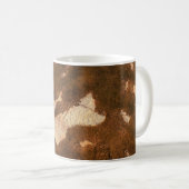 Mug Brown and white floral textile (Devant droit)