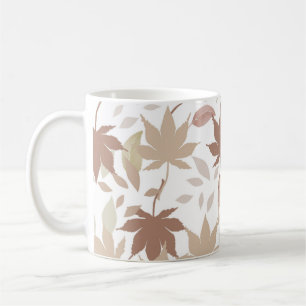 Mug Brown Automne Floral Feuille Y2K Motif