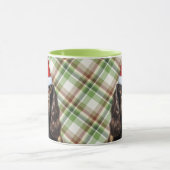 Mug Brown Cocker Spaniel Noël Père Noël Chien (Centre)