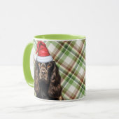 Mug Brown Cocker Spaniel Noël Père Noël Chien (Devant gauche)