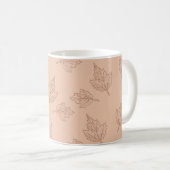 Mug Brown Feuille d'érable Russe Y2K Automne et hiver (Devant droit)